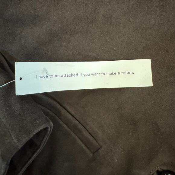 Reformation Veda Reed Leather Jacket Mole Suede - Picture 12 of 13